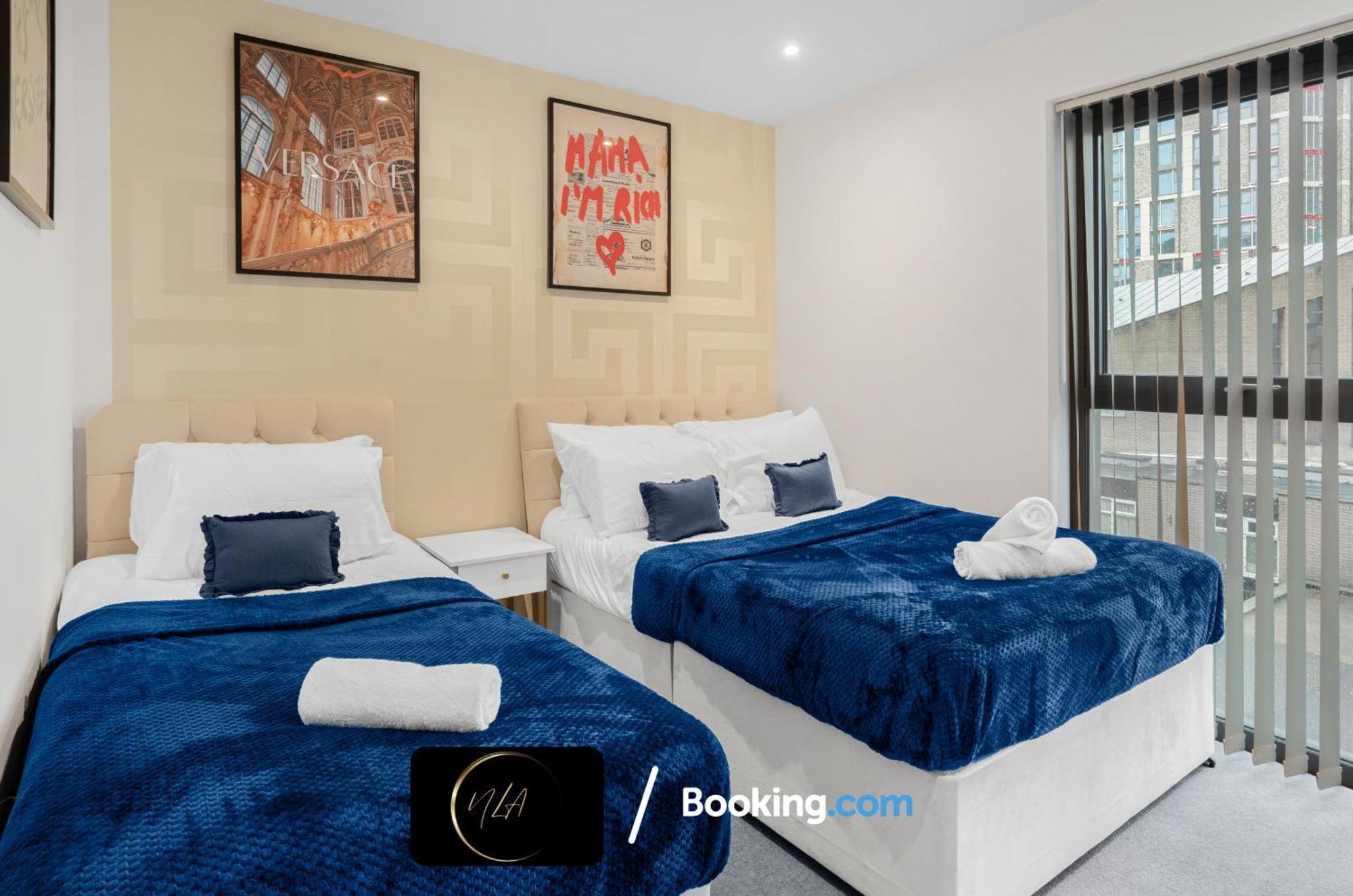 City Centre Apartment With Free Parking, 2 Bathrooms, Netflix And Wifi - Suitable For Contractors And Families - By Noor Luxury Accommodations Birmingham Eksteriør billede