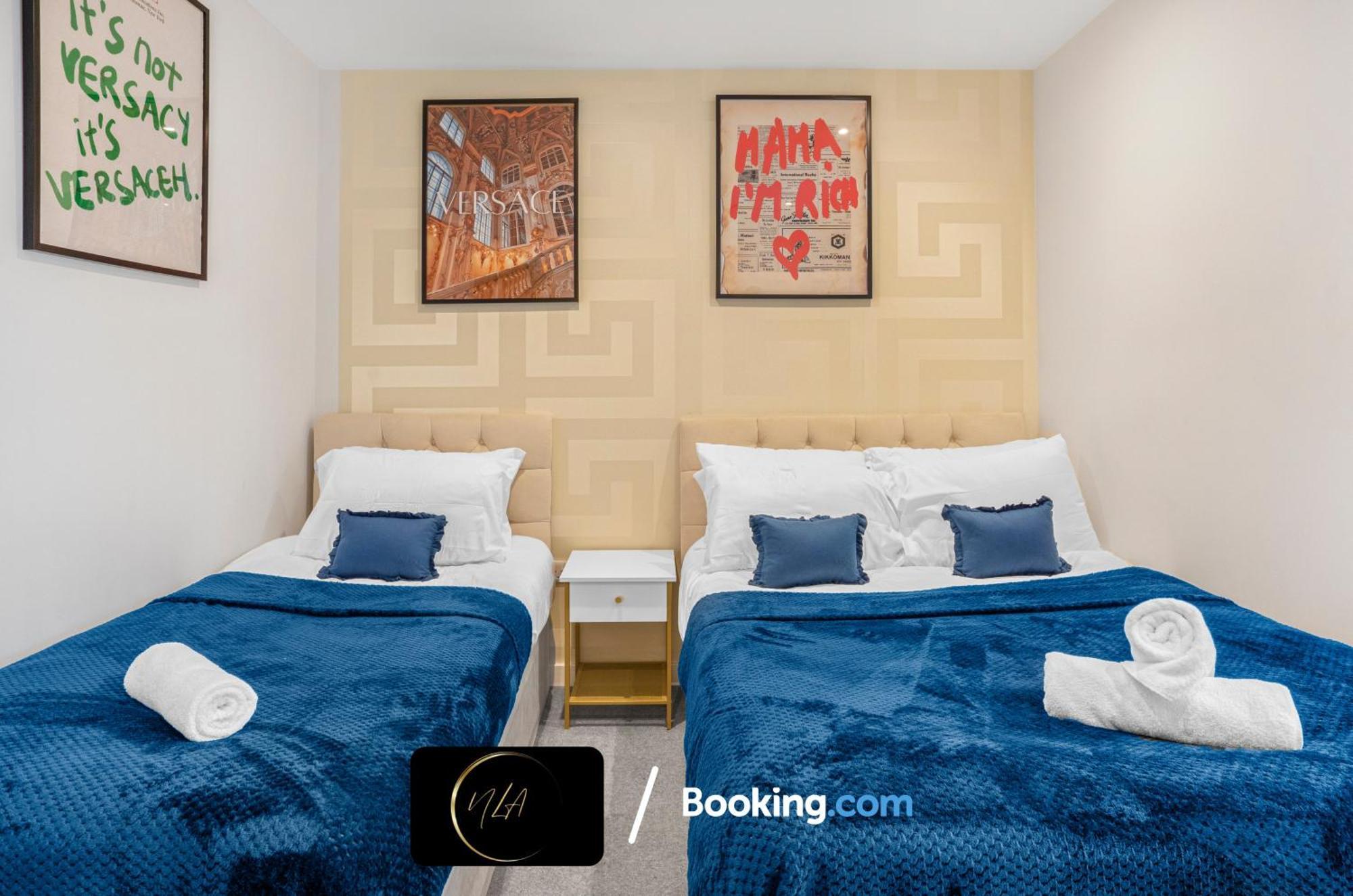 City Centre Apartment With Free Parking, 2 Bathrooms, Netflix And Wifi - Suitable For Contractors And Families - By Noor Luxury Accommodations Birmingham Eksteriør billede