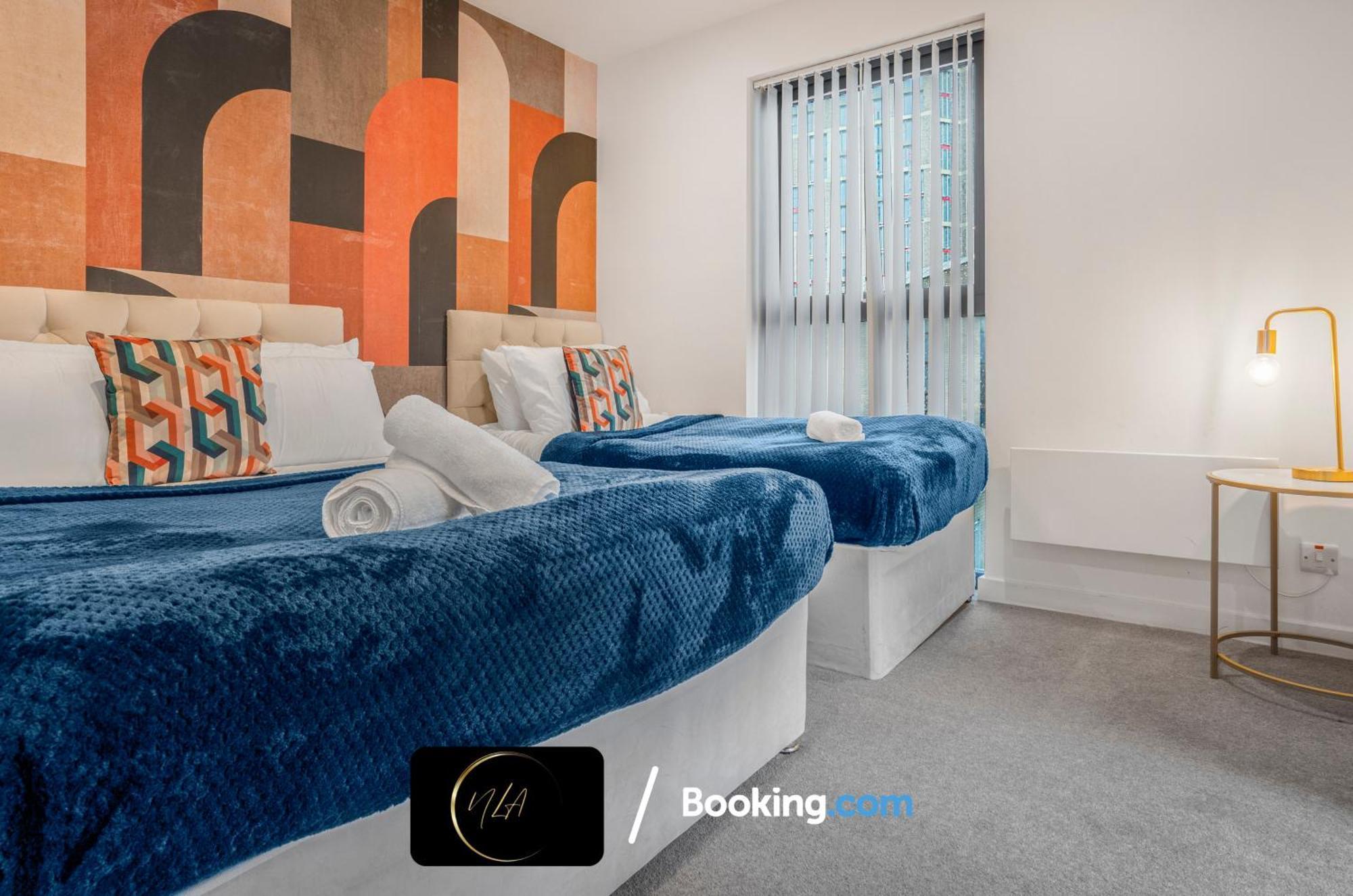 City Centre Apartment With Free Parking, 2 Bathrooms, Netflix And Wifi - Suitable For Contractors And Families - By Noor Luxury Accommodations Birmingham Eksteriør billede