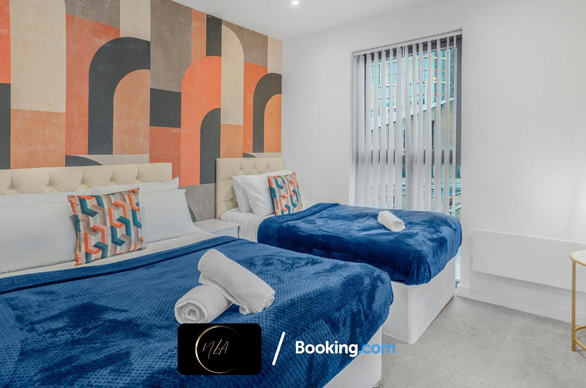 City Centre Apartment With Free Parking, 2 Bathrooms, Netflix And Wifi - Suitable For Contractors And Families - By Noor Luxury Accommodations Birmingham Eksteriør billede